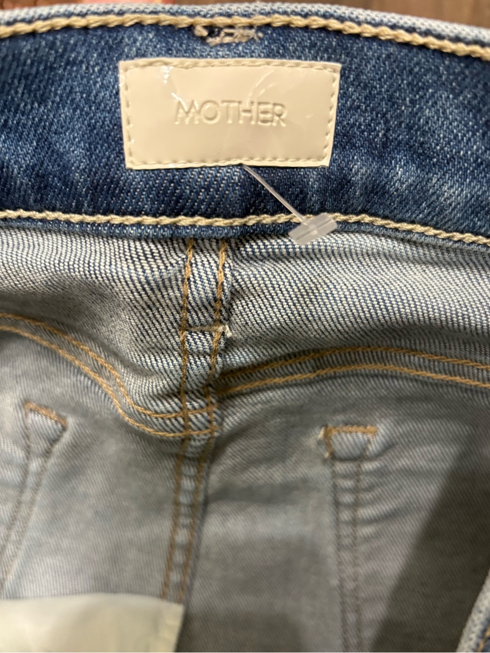 MOTHER The Kick It Jeans Size 29 High Rise Straight Kick Flare Denim - Picture 7 of 7